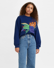 GRAPHIC MELROSE SLOUCHY CREW EXPRESSIVE