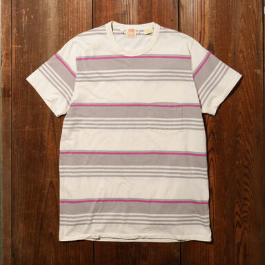 Levi's Vintage Clothing 1960s Striped Tee Shirt 31960: 0053 Grey Multi