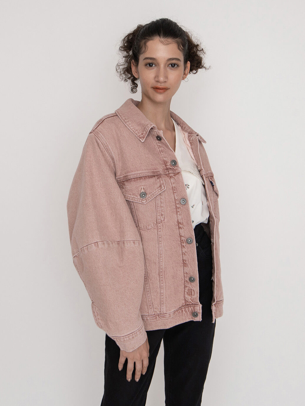 LEVI'S® MADE&CRAFTED®WEDGE SLEEVE トラッカージャケット PINK SANDS 