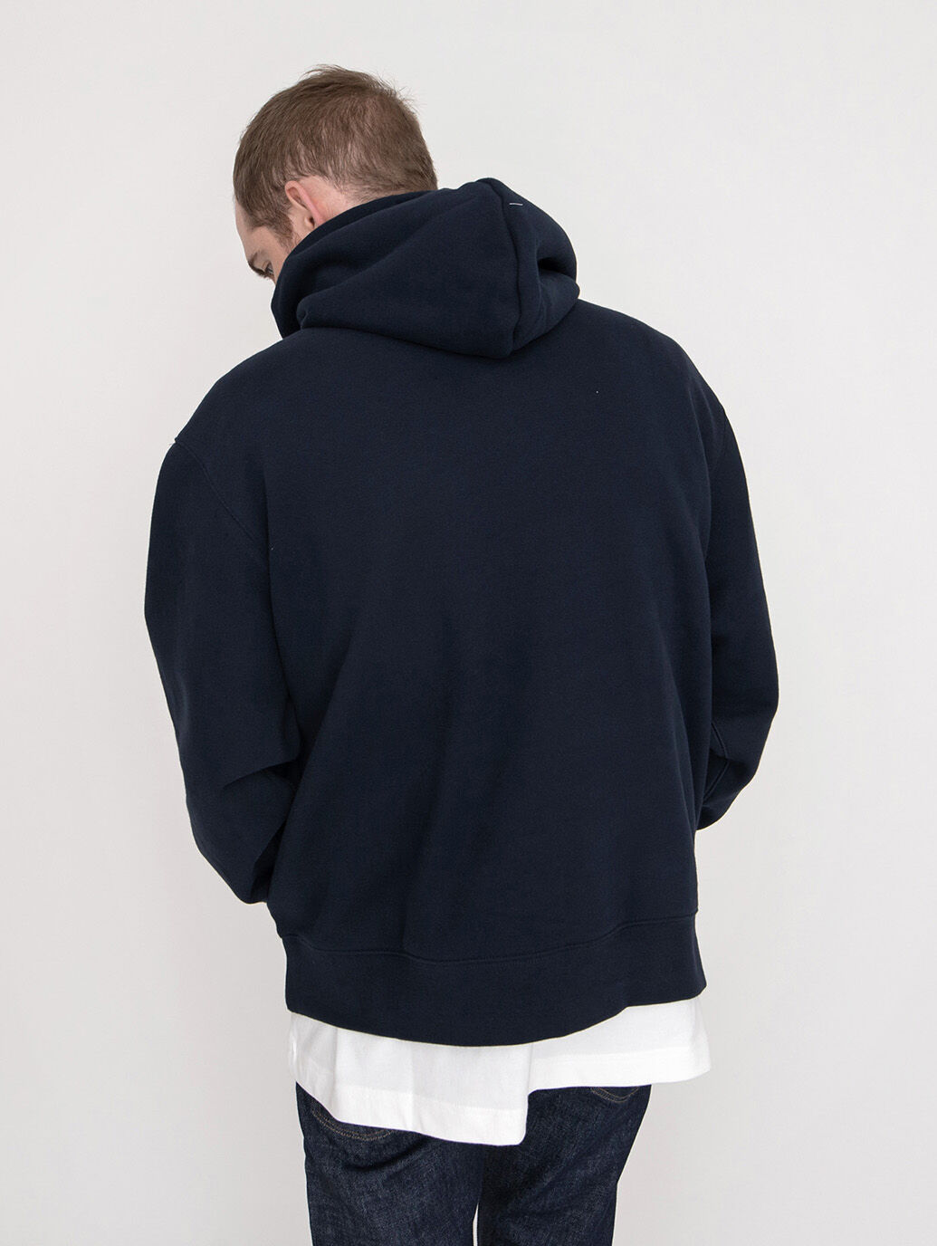 LEVI'S® MADE&CRAFTED® RELAXED HOODIE NAVY BLAZER