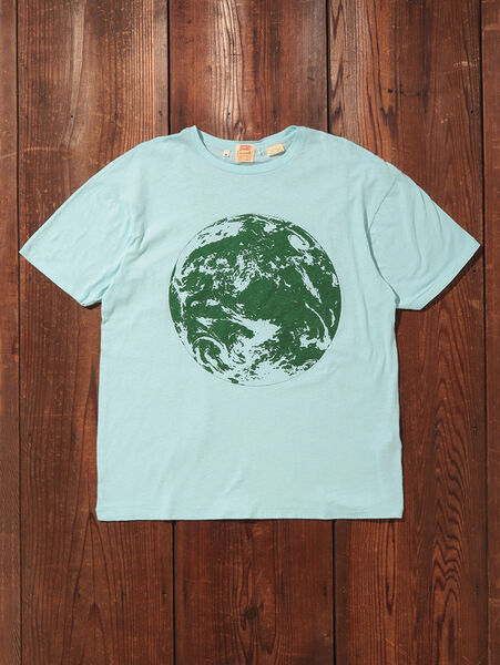 グラフィックTシャツ PLANET EARTH BLUE GREEN