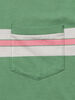 1940'S SPLIT HEM Tシャツ WATERMELON PINK GREEN CREAM