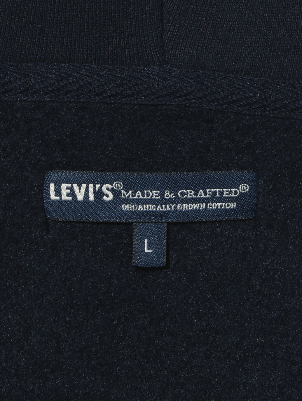 LEVI'S® MADE&CRAFTED® RELAXED HOODIE NAVY BLAZER