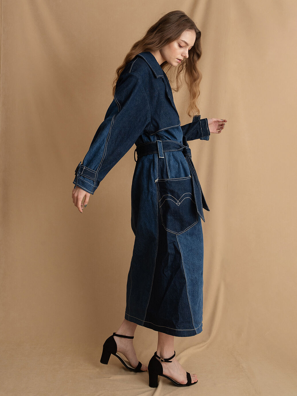 Levi's® RED LR TWISTED TRENCH COAT CRYSTALINE