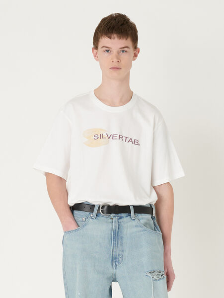 SILVERTAB™ リラックスフィット Tシャツ ホワイト WHITE