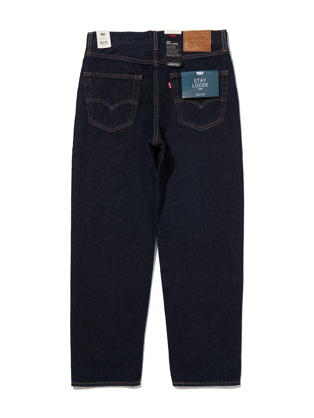 LEVI'S® FOR BIOTOP 568™ STAY LOOSE ダークインディゴ FOR MEN RINSE 