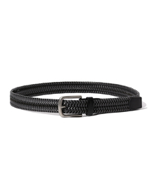 WOVEN LEATHER STRETCH BELT