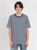 STRIPED BATWING Tシャツ NAVY WHITE