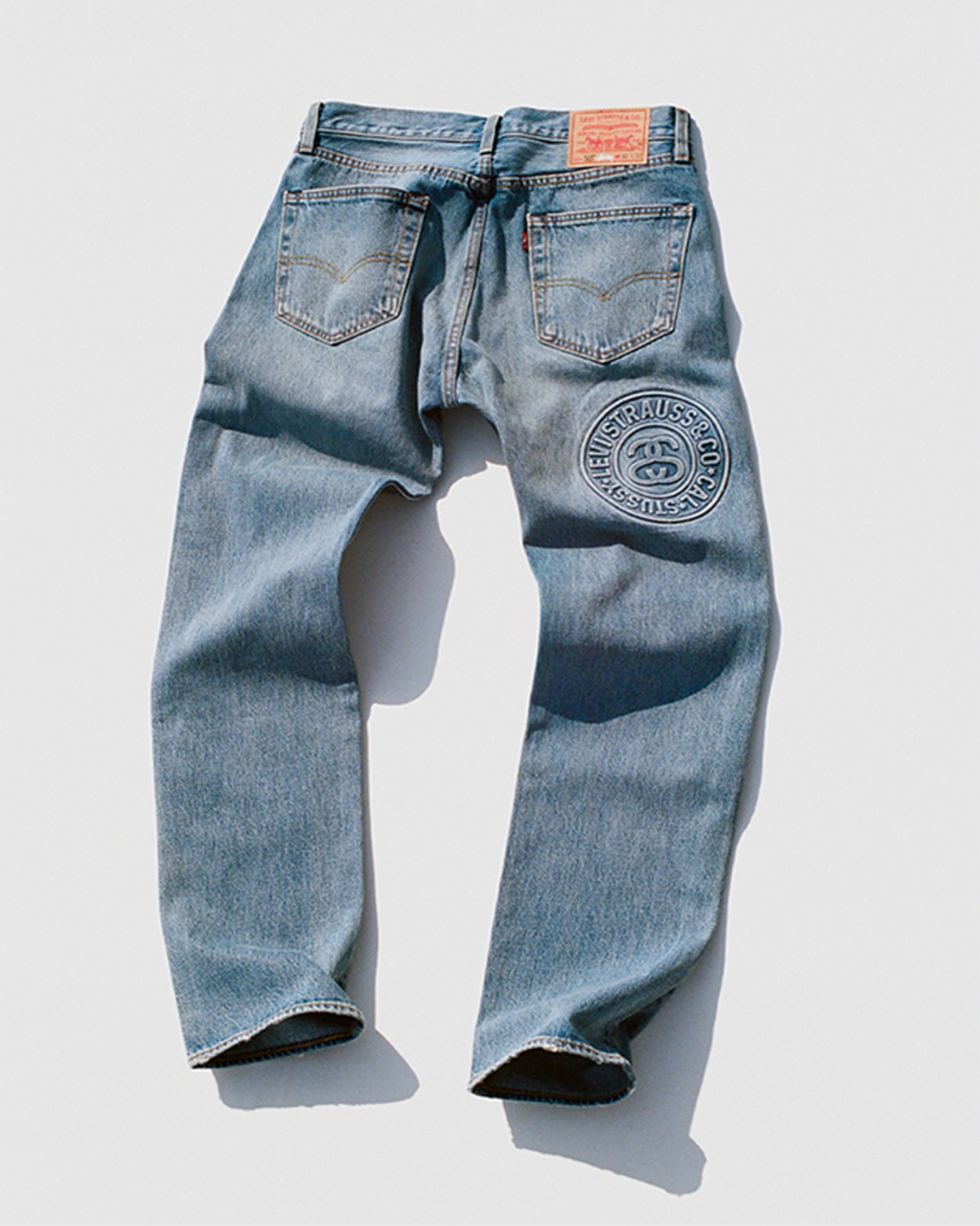 stussy×LEVI's スチューシー×リーバイス デニムパンツ グレー XL-