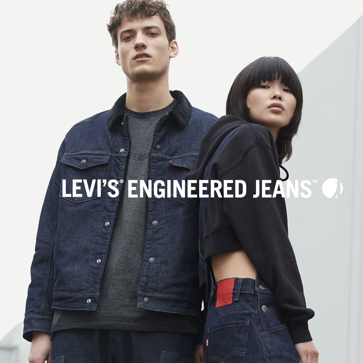 レトロ立体裁断 ルーズフィットlevi's engineered jeans デニム